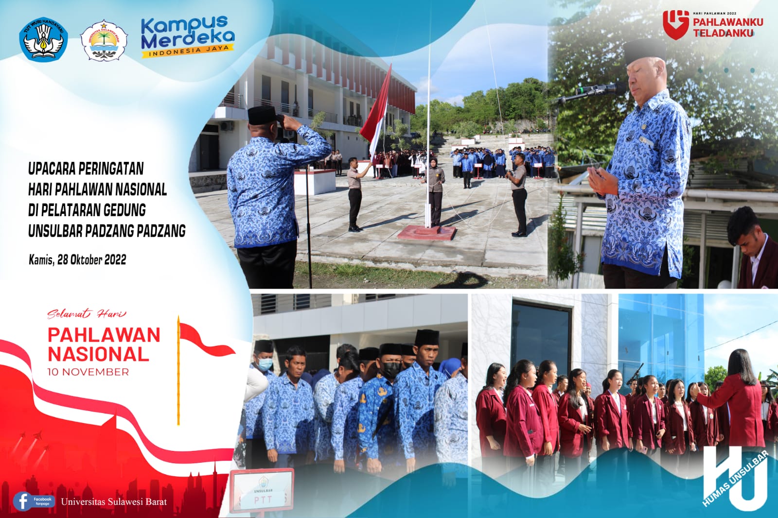 PELAKSANAAN UPACARA PERINGATAN HARI PAHLAWAN NASIONAL 10 NOVEMBER TAHUN 2022