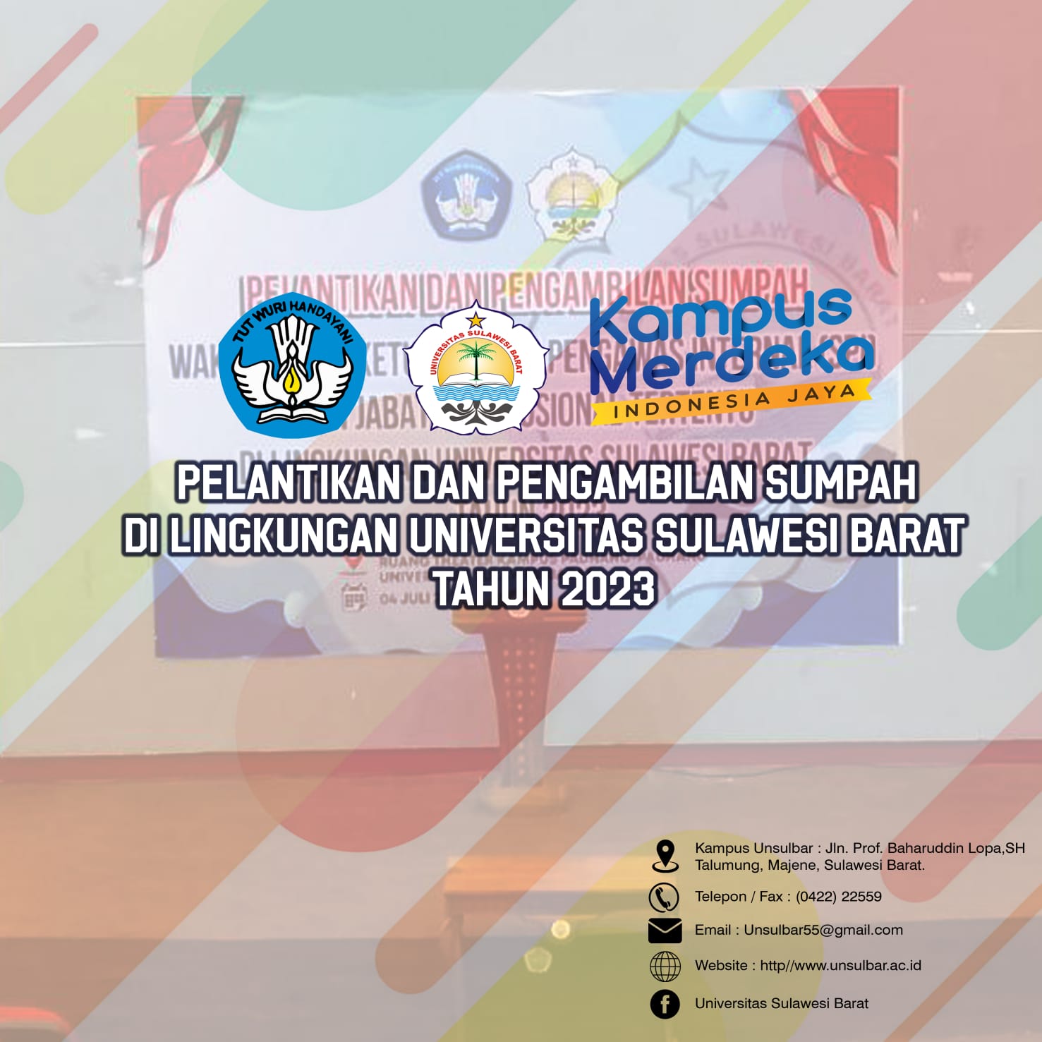 Pelantikan dan Pengambilan Sumpah di Lingkungan Universitas Sulawesi Barat