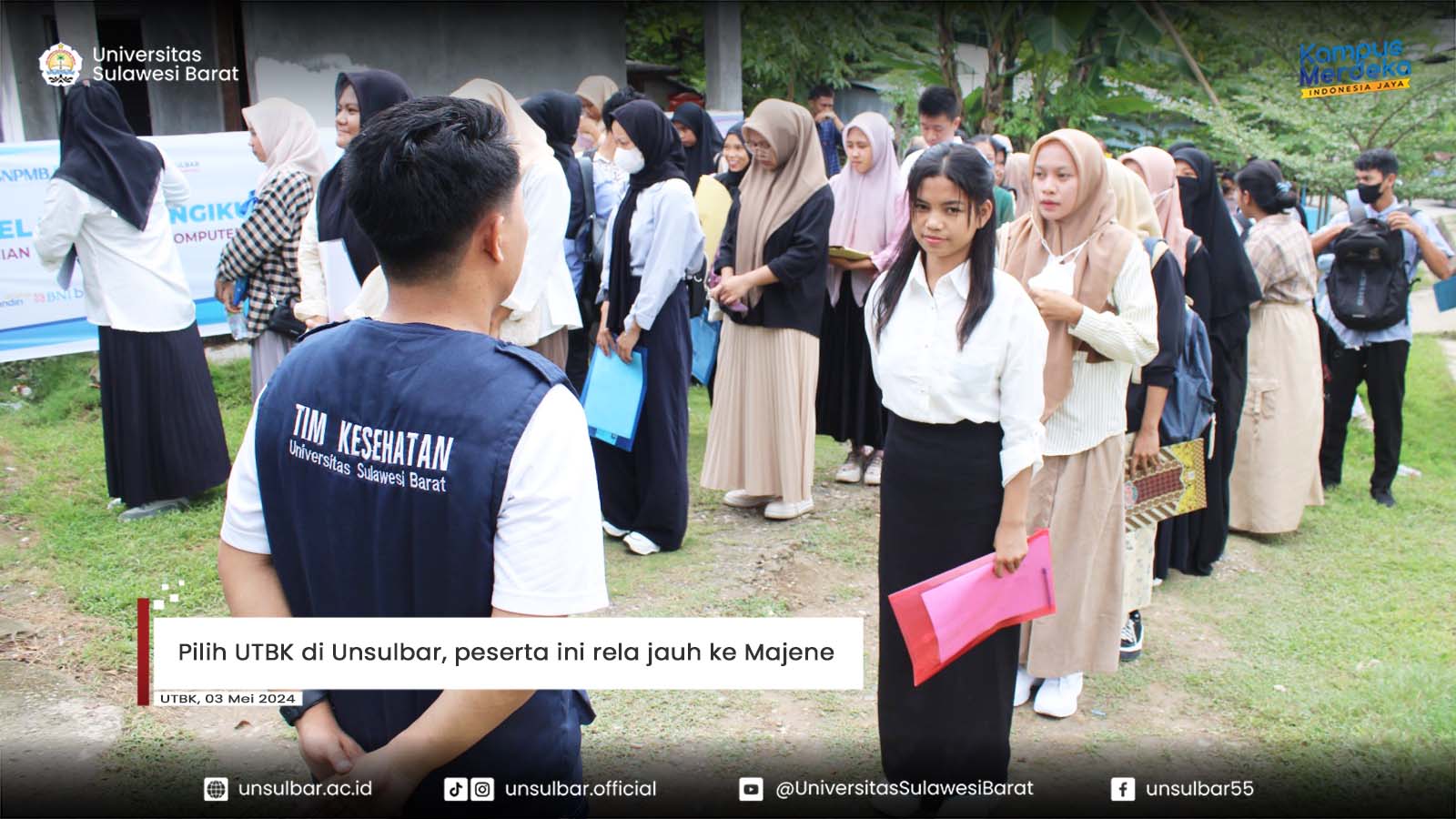 Pilih UTBK di Unsulbar, peserta ini rela jauh ke Majene