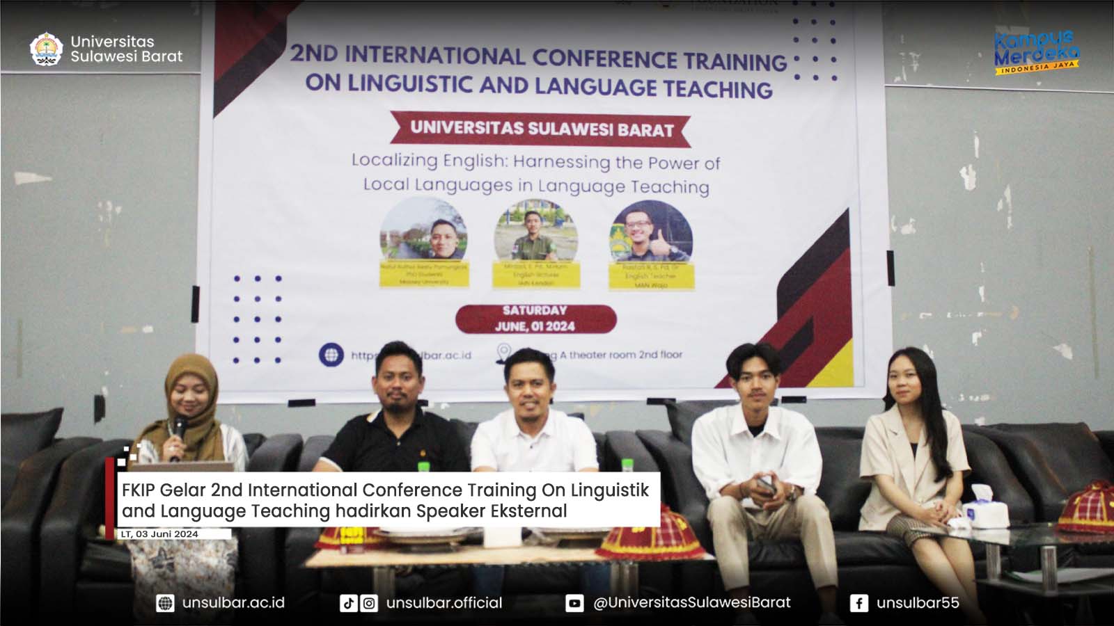 FKIP Gelar 2nd International Conference Training On Linguistik and Language Teaching hadirkan Speaker Eksternal