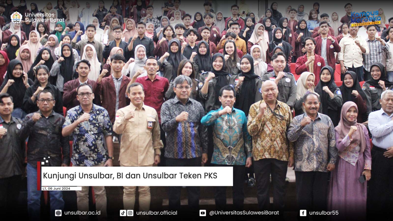 Kunjungi Unsulbar, BI dan Unsulbar Teken PKS