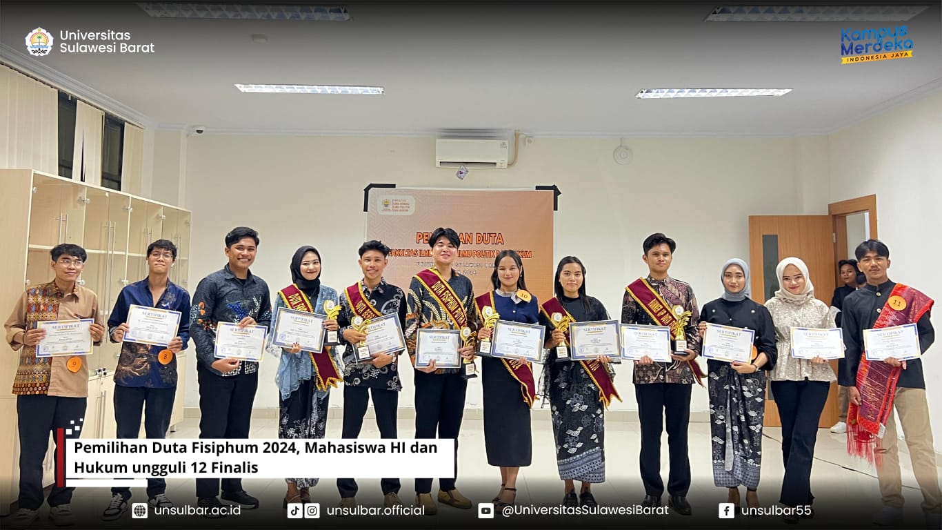 Pemilihan Duta Fisiphum 2024, Mahasiswa HI dan Hukum ungguli 12 Finalis