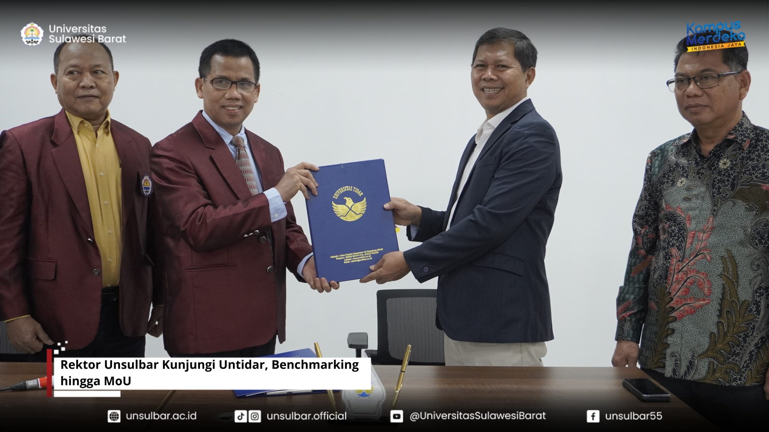 Rektor Unsulbar Kunjungi Untidar, Benchmarking hingga MoU