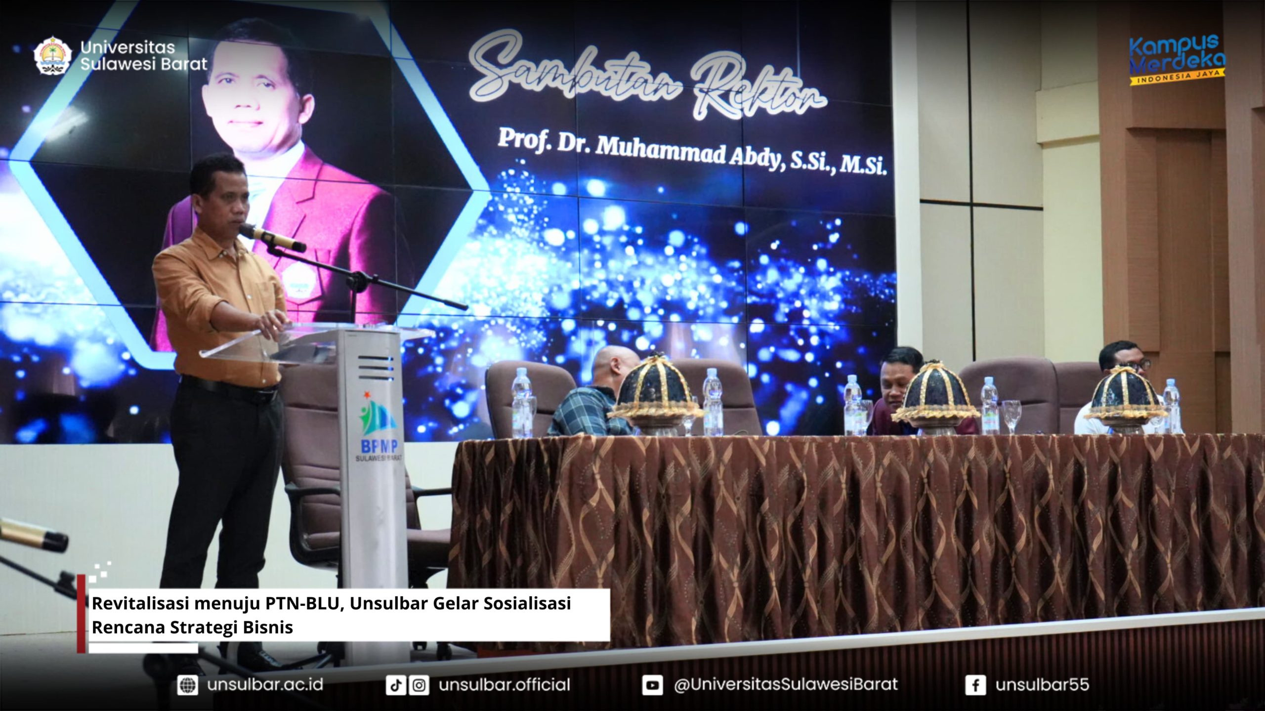 Revitalisasi menuju PTN-BLU, Unsulbar Gelar Sosialisasi Rencana Strategi Bisnis
