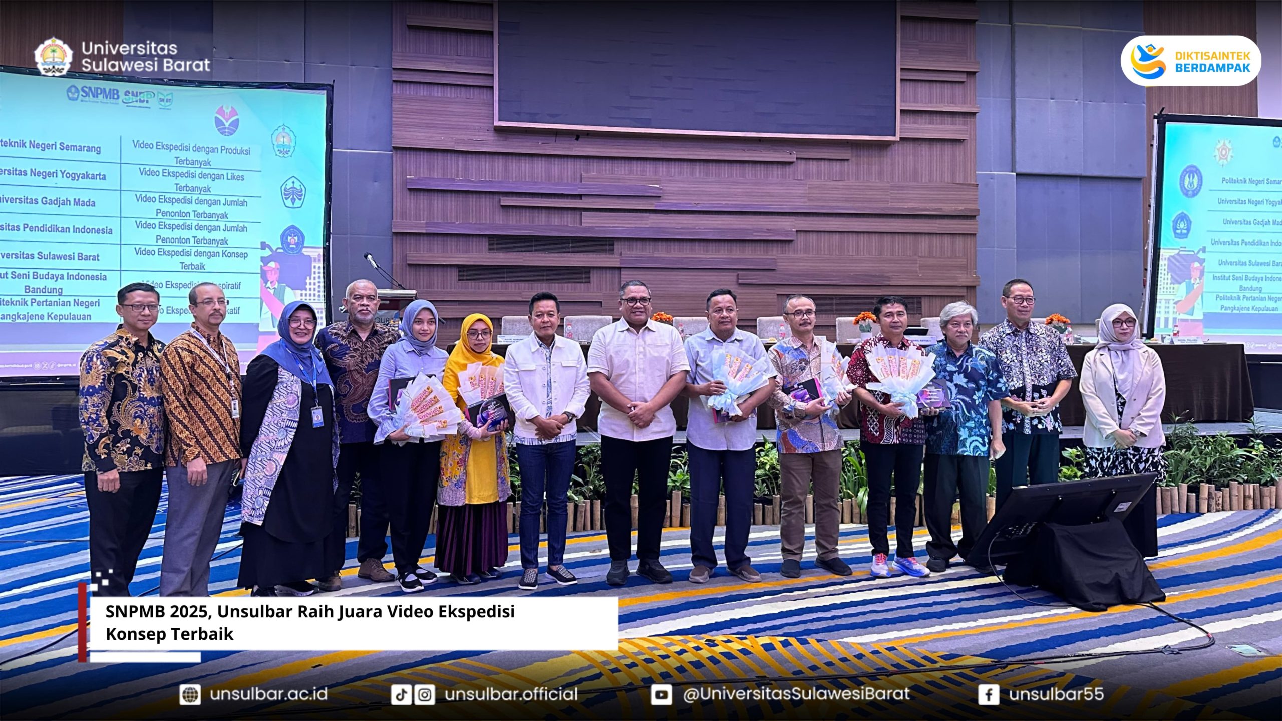 SNPMB 2025, Unsulbar Raih Juara Video Ekspedisi Konsep Terbaik