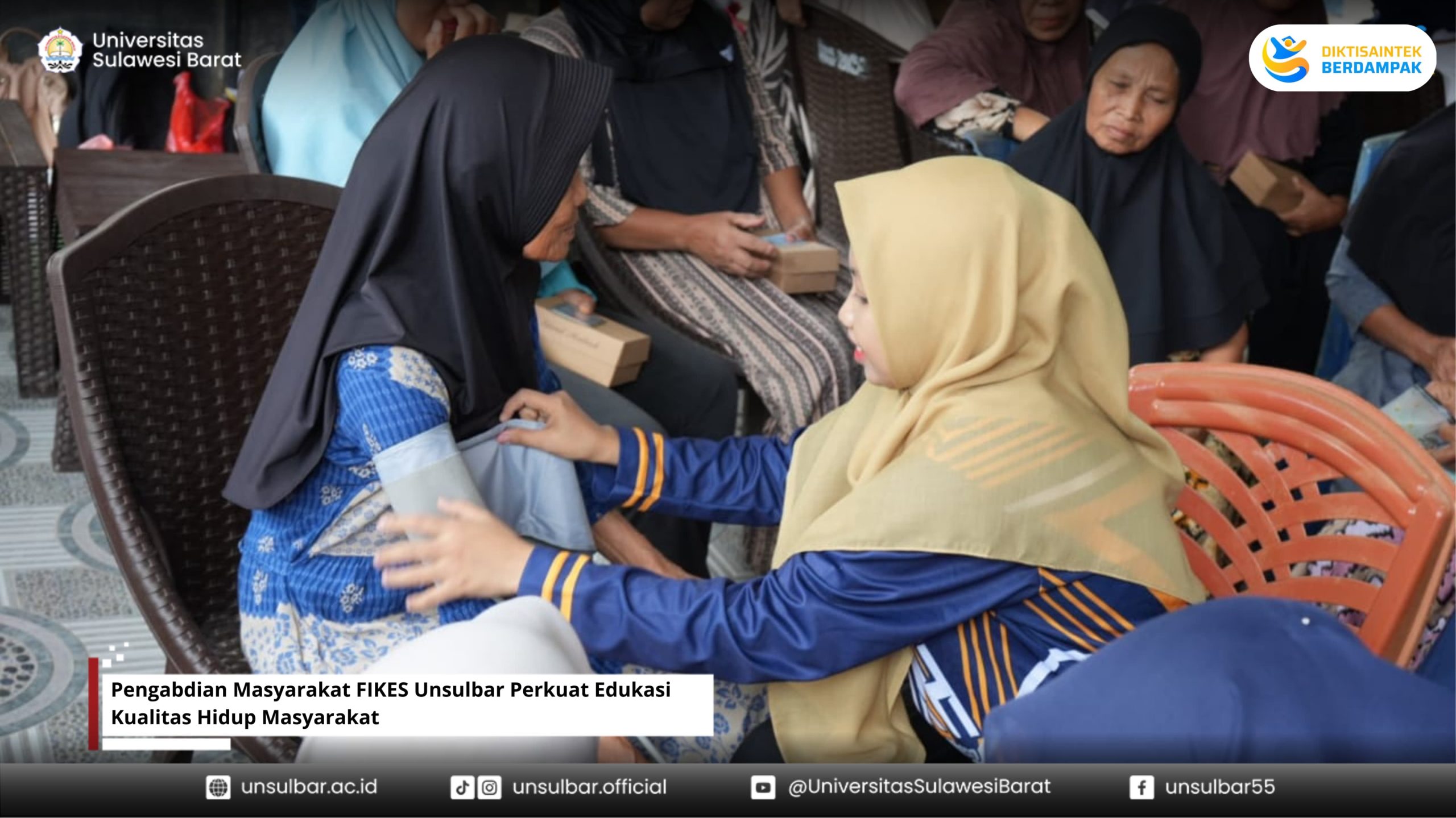 Pengabdian Masyarakat FIKES Unsulbar Perkuat Edukasi Kualitas Hidup Masyarakat