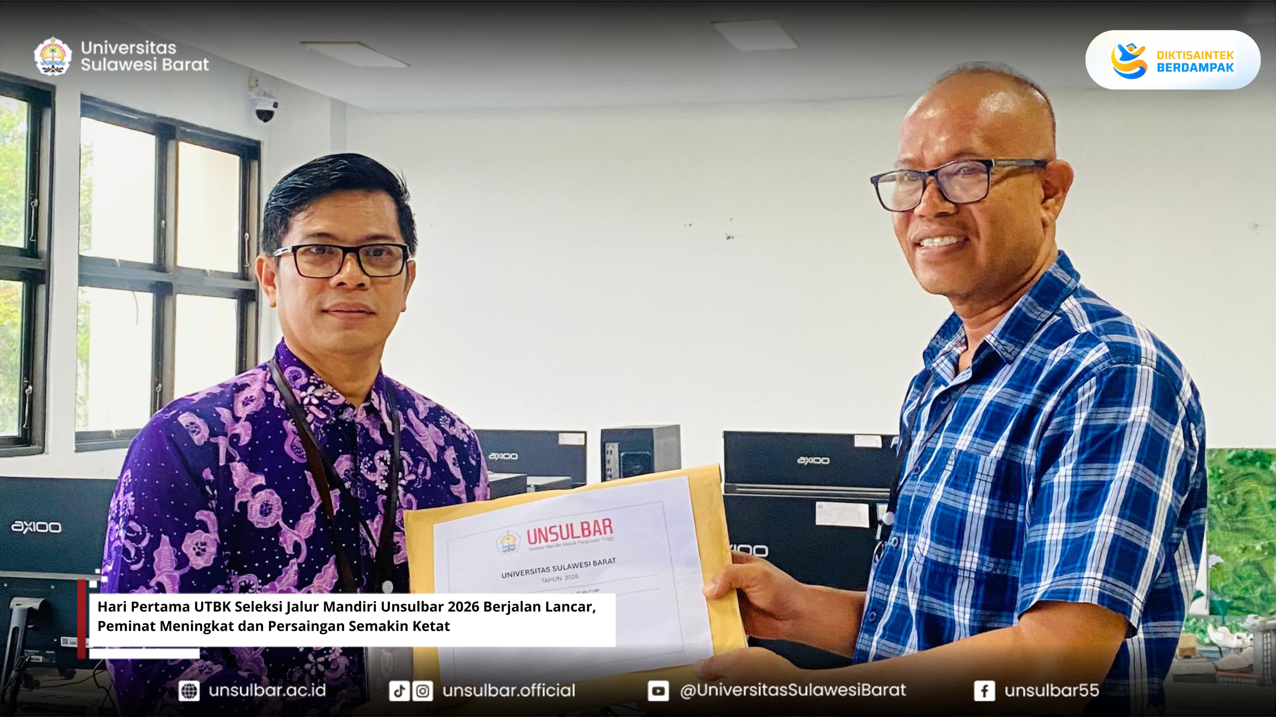 Hari Pertama UTBK Seleksi Jalur Mandiri Unsulbar 2026 Berjalan Lancar, Peminat Meningkat dan Persaingan Semakin Ketat