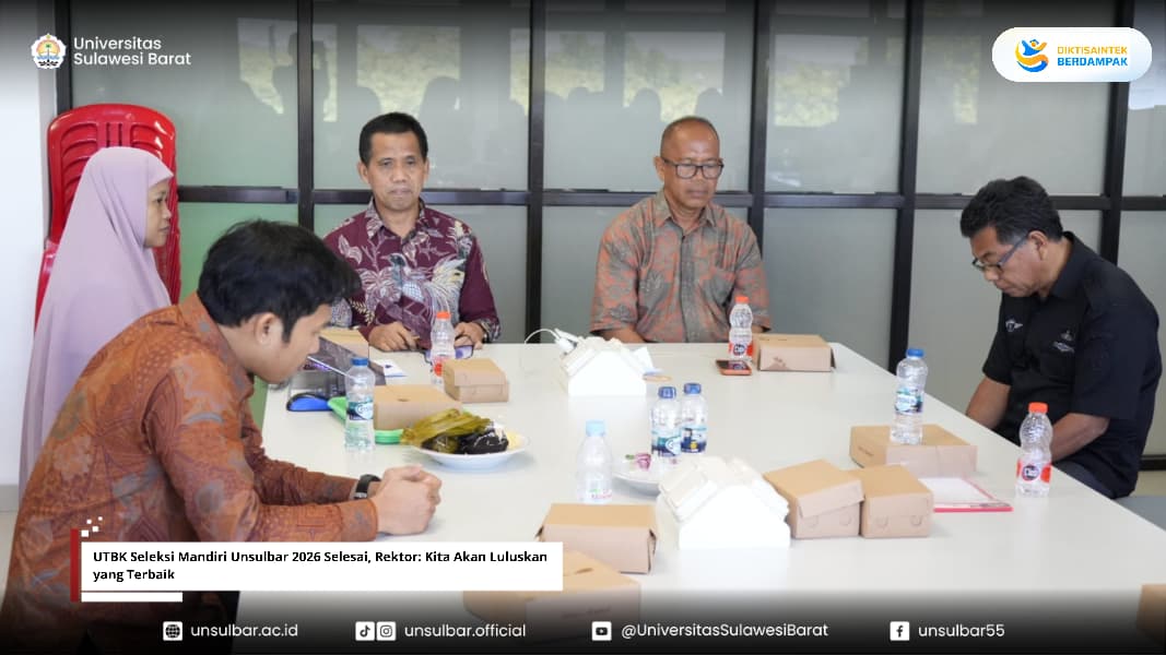 Dokumentasi Hari Ke-Tiga UTBK Mandiri Unsulbar, Jumat (19/6/2026)foto: Humas Unsulbar
