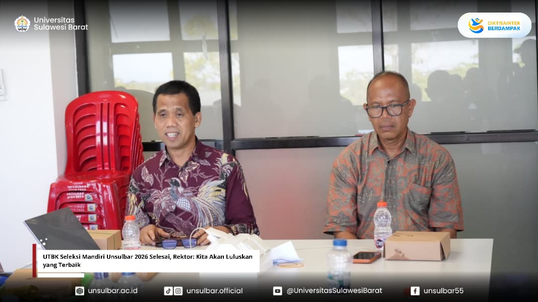Dokumentasi Hari Ke-Tiga UTBK Mandiri Unsulbar, Jumat (19/6/2026)foto: Humas Unsulbar