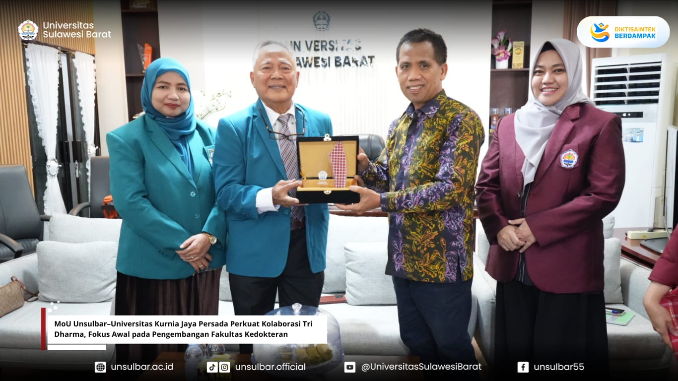MoU Unsulbar–Universitas Kurnia Jaya Persada Perkuat Kolaborasi Tri Dharma, Fokus Awal pada Pengembangan Fakultas Kedokteran
