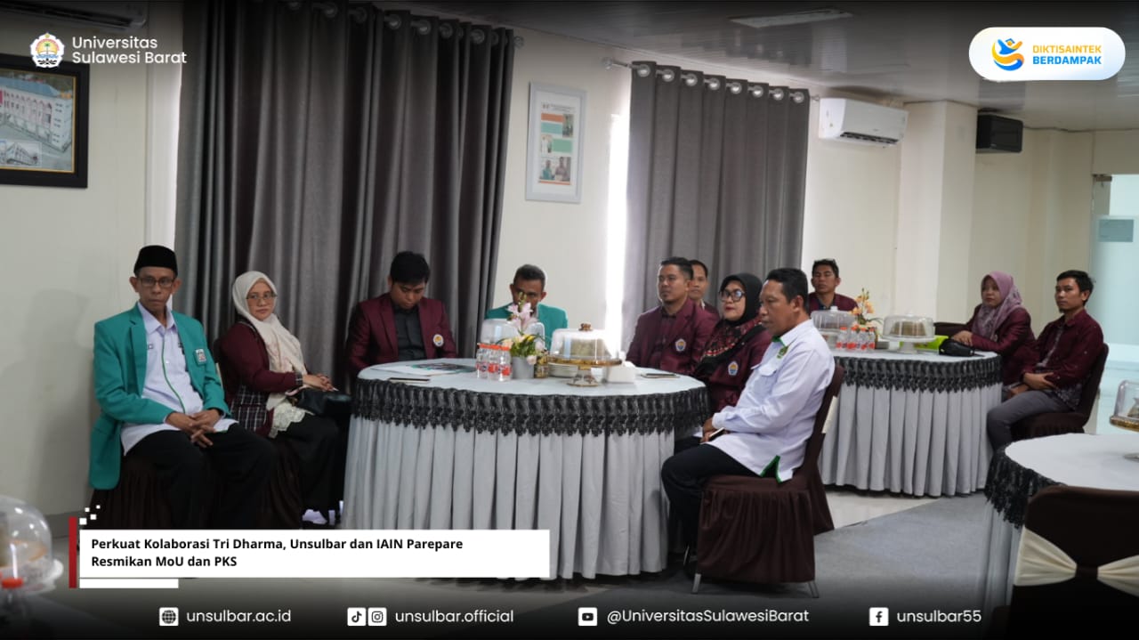 Perkuat Kolaborasi Tri Dharma, Unsulbar dan IAIN Parepare Resmikan MoU dan PKS