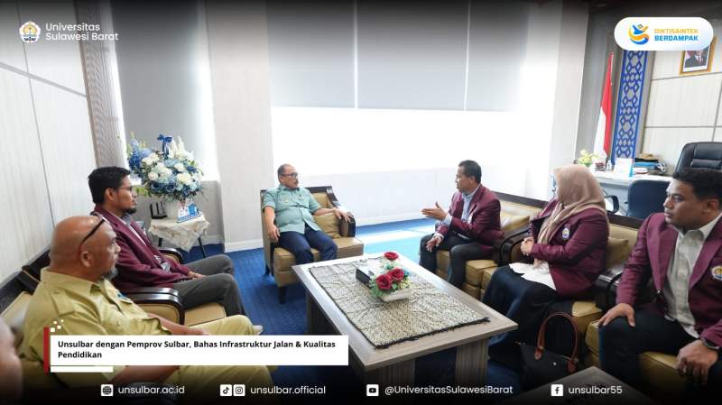 Unsulbar dengan Pemprov Sulbar, Bahas Infrastruktur Jalan & Kualitas Pendidikan
